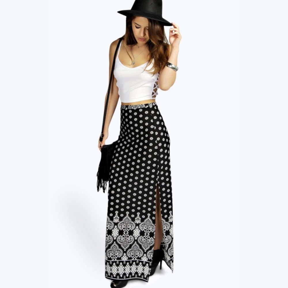 Petite Paisley Maxi Skirt NWOT